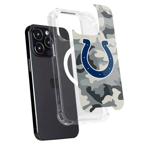NFL Indianapolis Colts Camo iPhone 16 Pro MagSafe Case